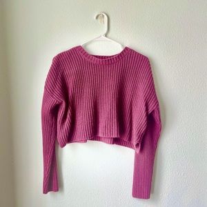 Cropped Knit Sweater